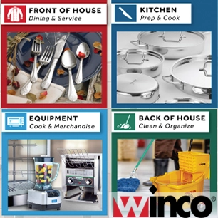 Winco school kitchen cleaning supplies copy