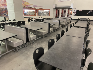 Hamilton HS Cafeteria Tables and Benches